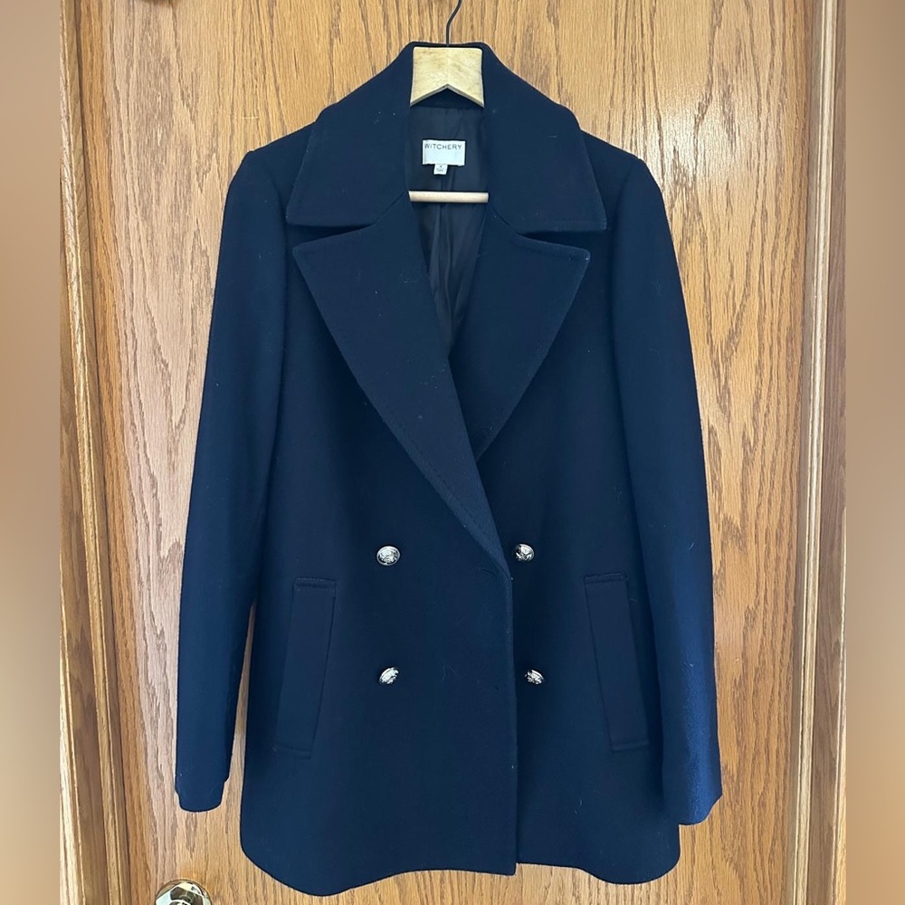 Witchery Double-Breasted Wool Pea Coat